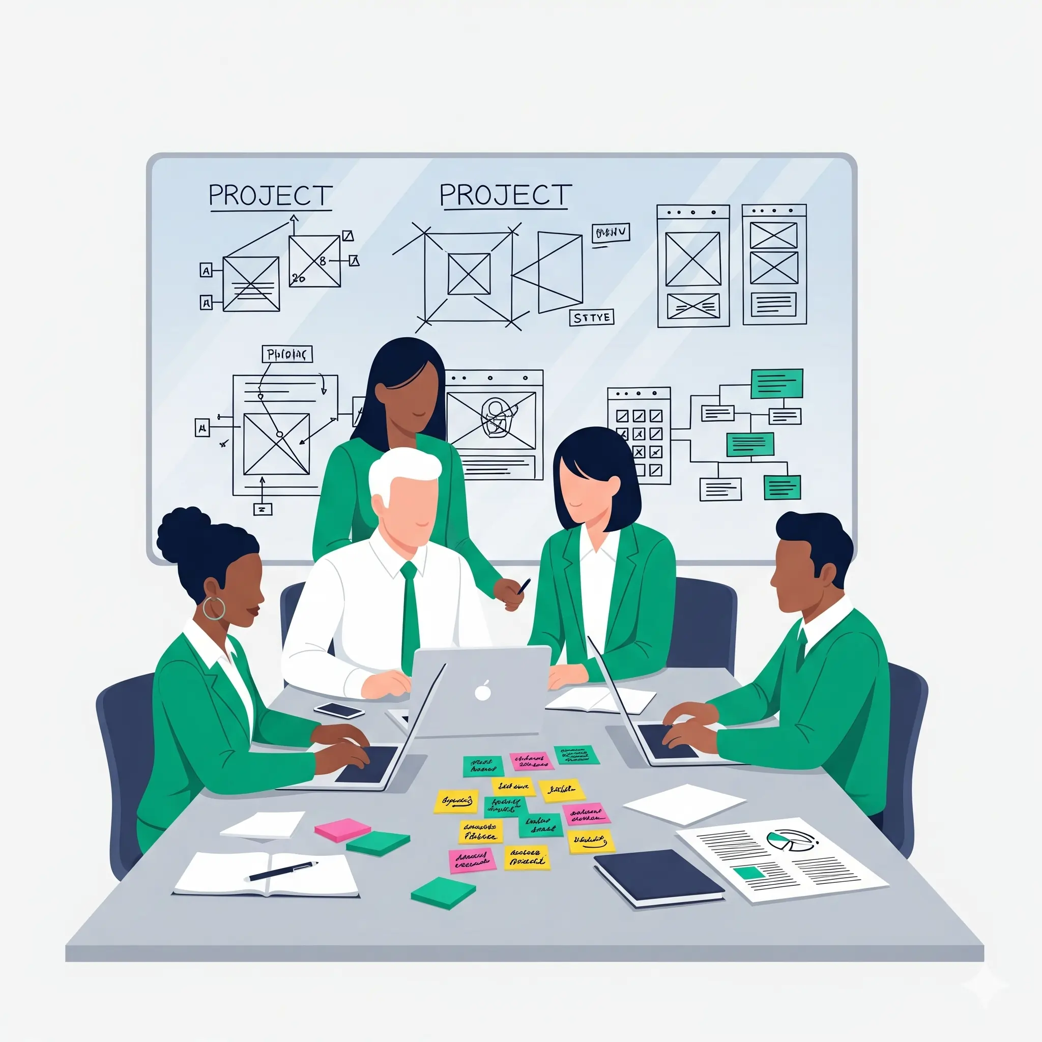 A business strategy meeting
